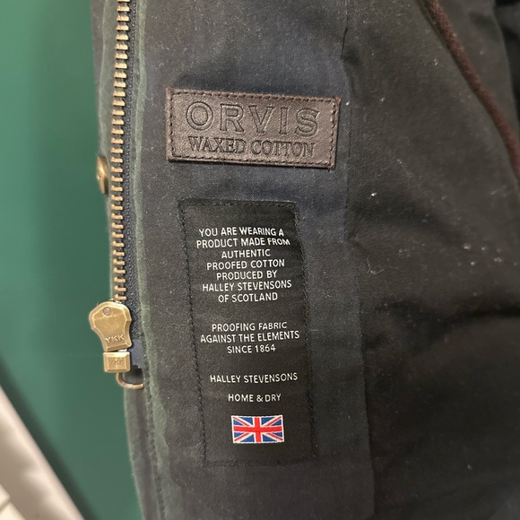 Orvis Waxed Cotton Plaid Jacket - Picture 4 of 5